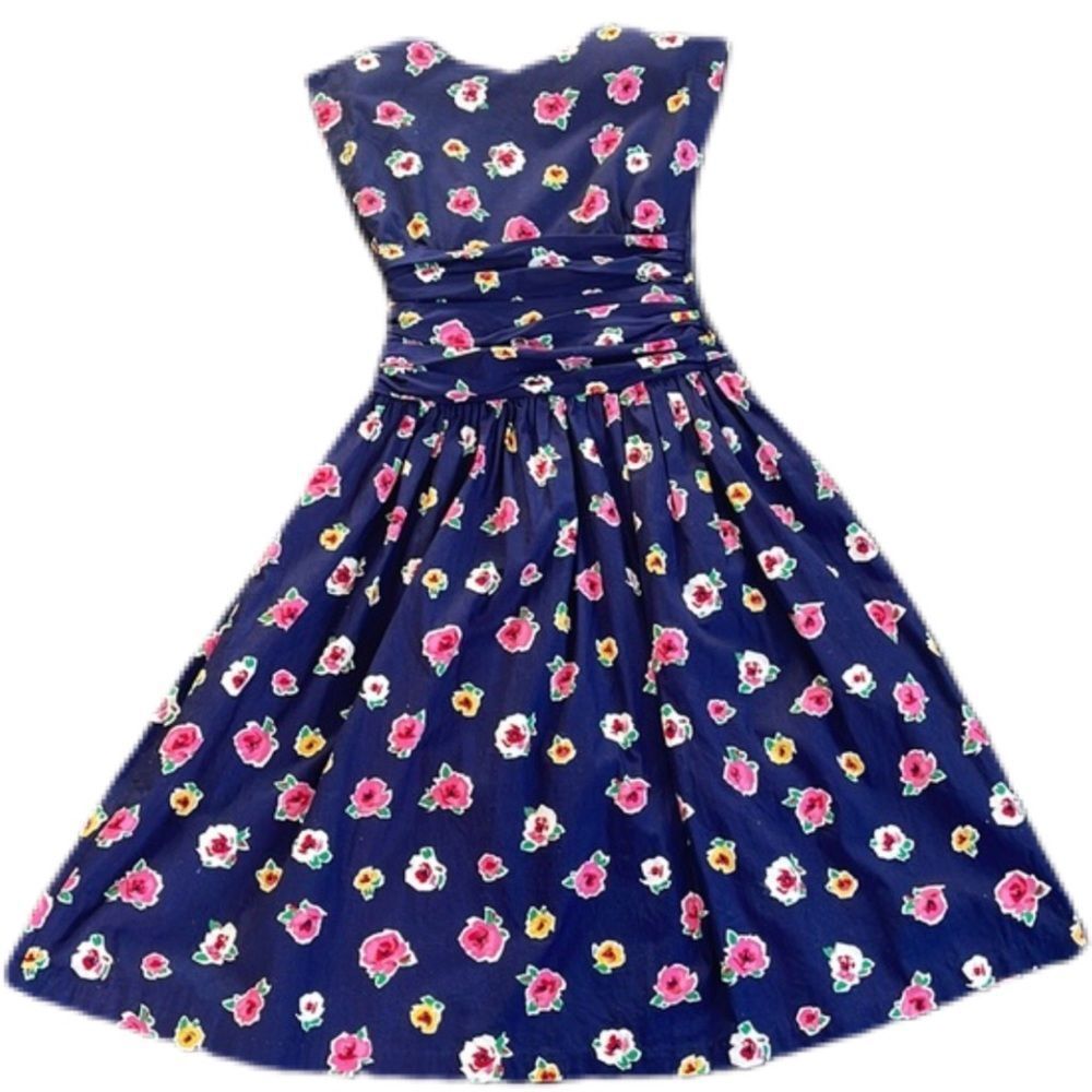Vintage 80s Patty O'Neil Floral Summer Dress - Picture 4 of 17
